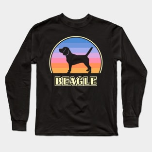 Beagle Vintage Sunset Dog Long Sleeve T-Shirt